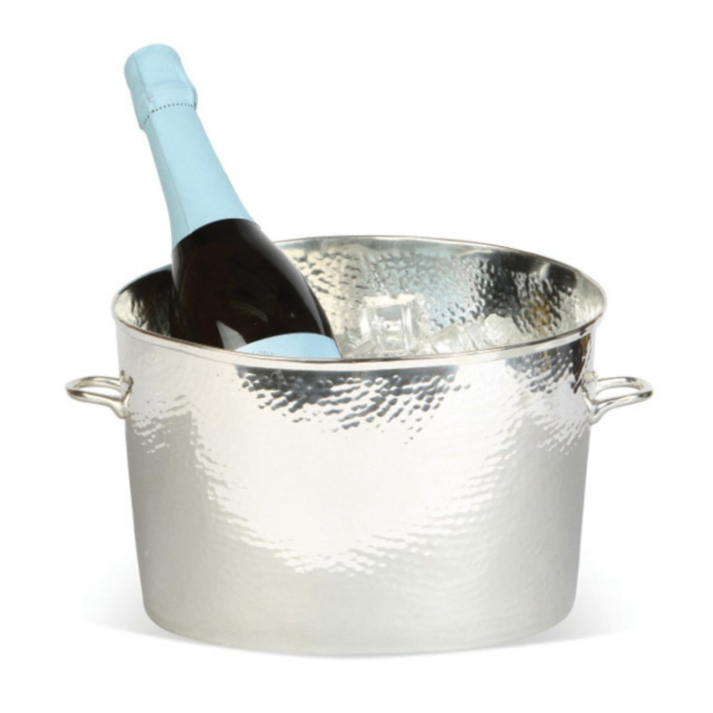 Palace Champagne bath - small, 17.1 x 21.6 x 21.5cm, Silver Plate, Stainless Steel And Brass-0