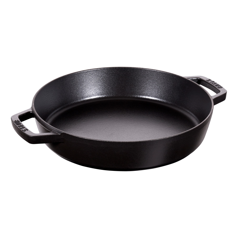 Double handle frying pan, 26cm, Black-0