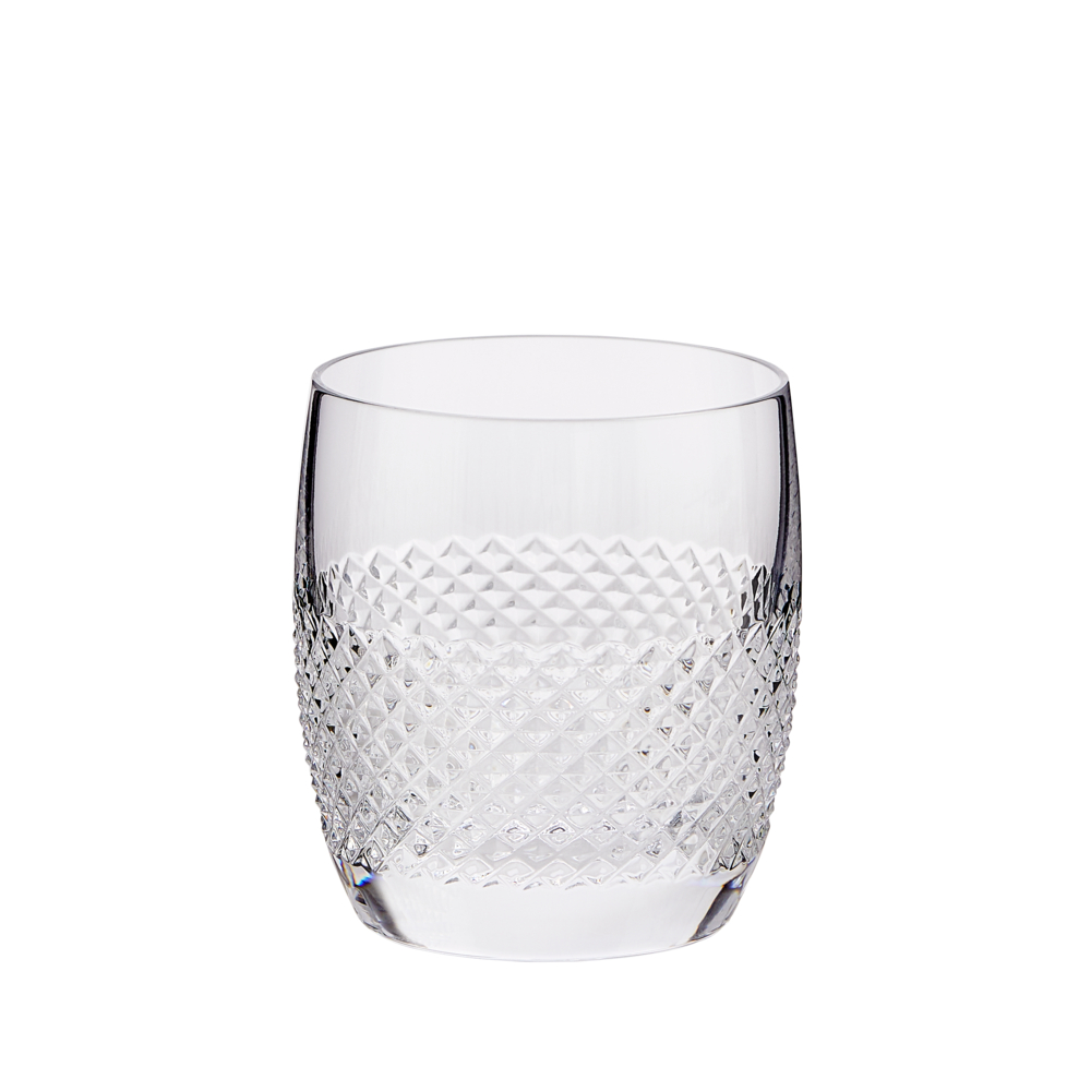 Diamond Mosaic Set of 2 Tumblers, 260ml, Clear-3