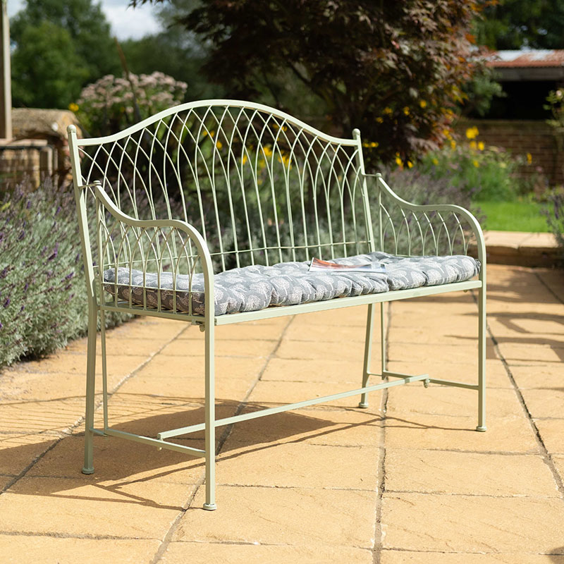 Hampton Bench, Soft Green-1