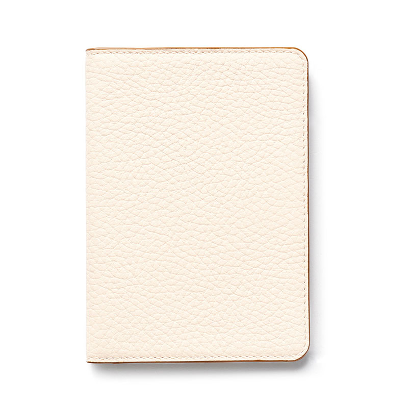 Passport Cover with Card Slots, H14 x W10cm, IvoryPebble-1