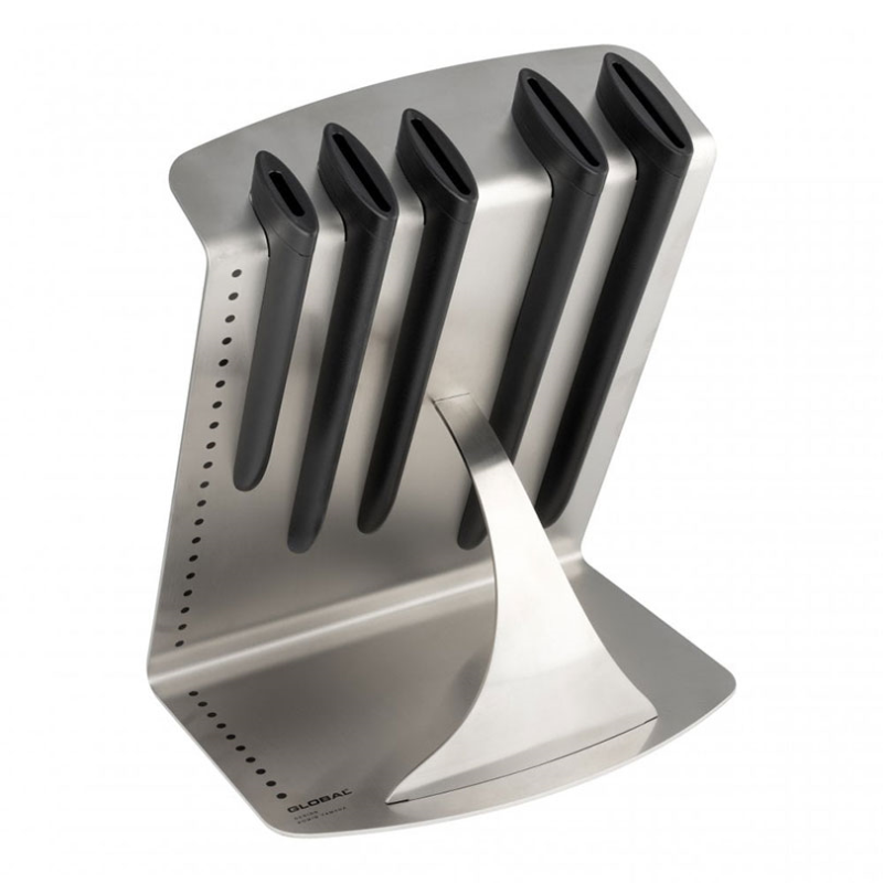 Ukon 6 Piece Knife Block Set, Silver-1