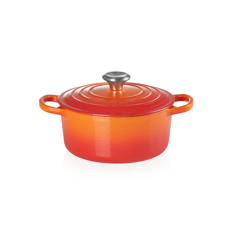 Signature Cast Iron Round casserole, 22cm - 3.3 litre, Volcanic-3