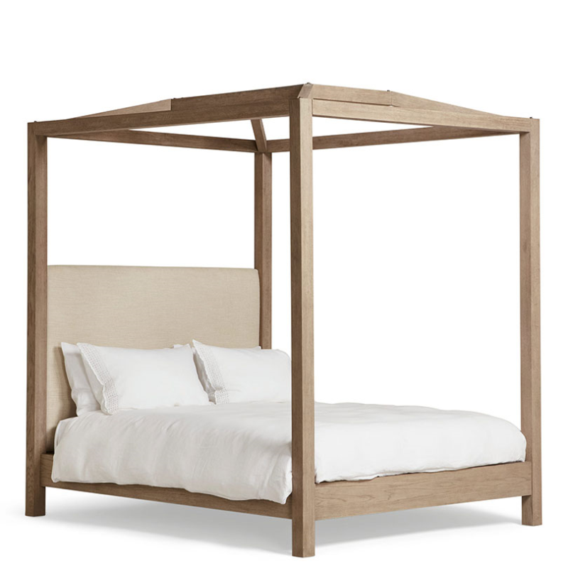 Hester King Four-Poster Bed, Natural-2