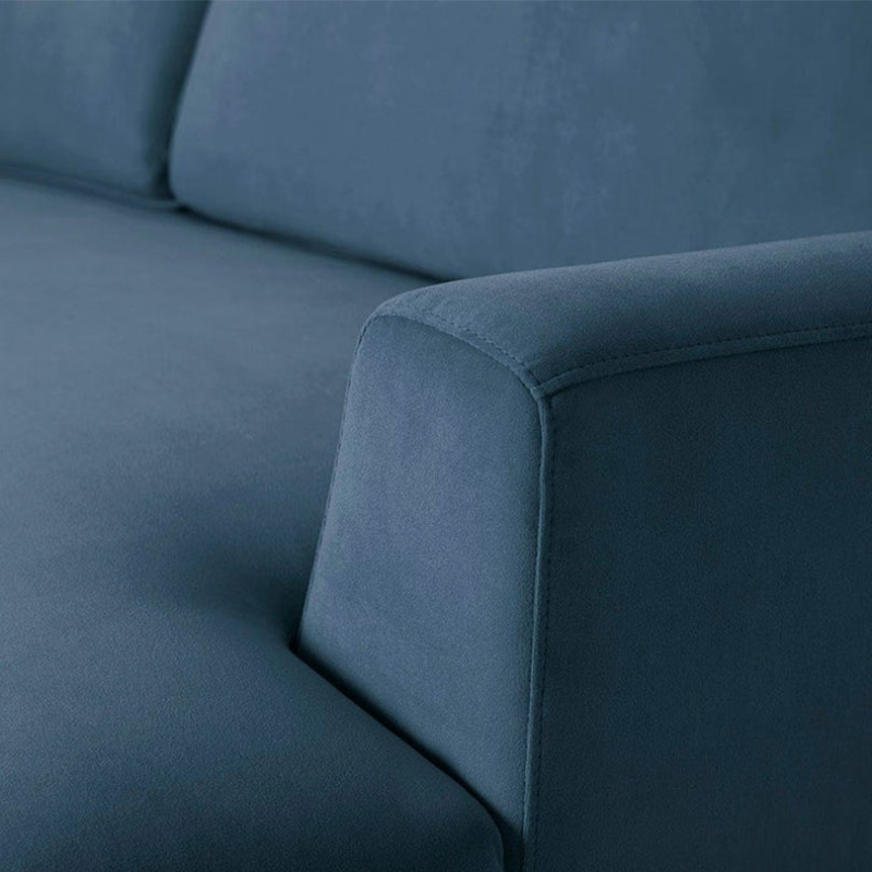 Model 05 3 Seater Velvet Sofa, Teal-4