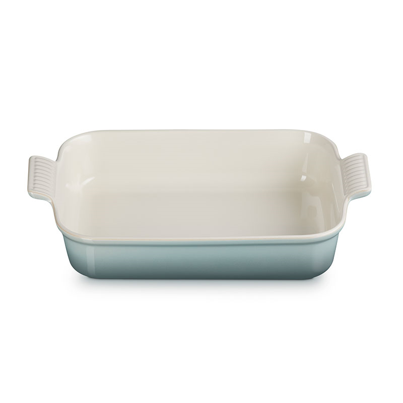 Stoneware Heritage Rectangular Dish, 32cm, Sea Salt-0