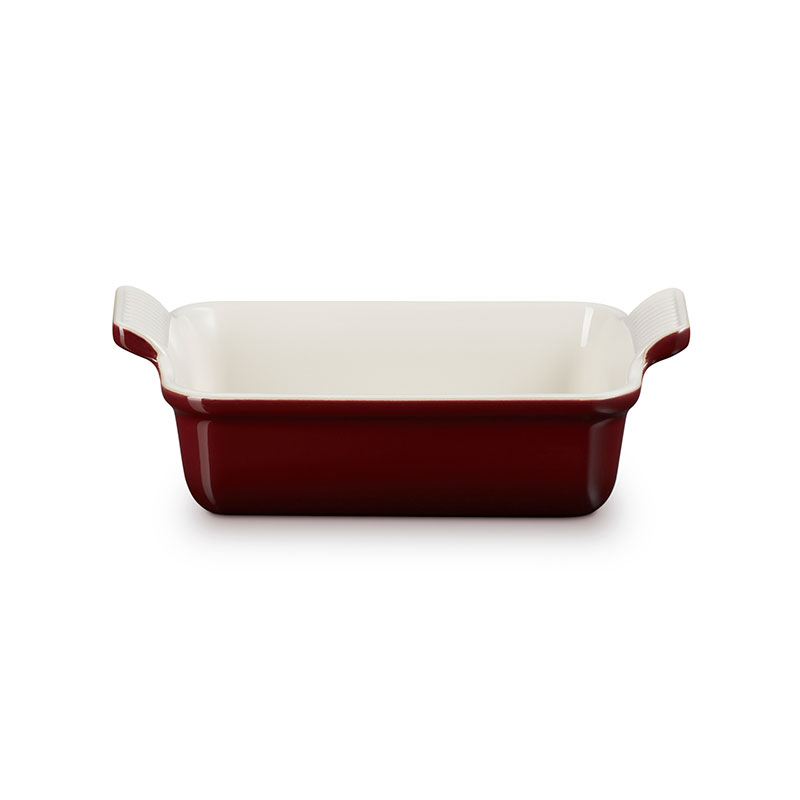 Stoneware Heritage Rectangular Dish, 19cm, Garnet-0