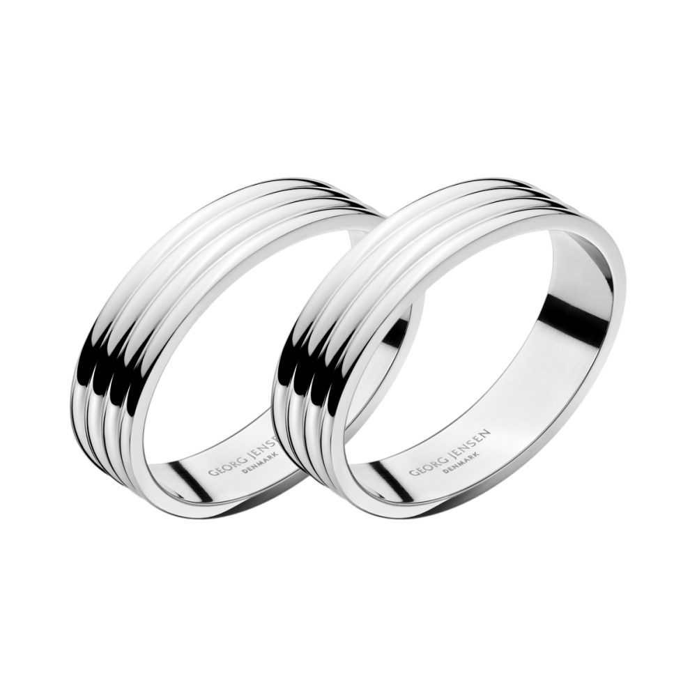 Bernadotte Pair of napkin rings, D4cm, Stainless Steel-0