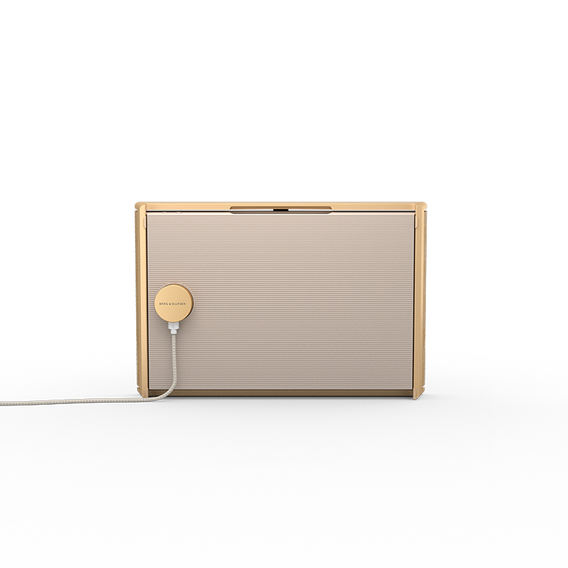 Beosound Level Portable Speaker, Gold Tone & Light Oak-3