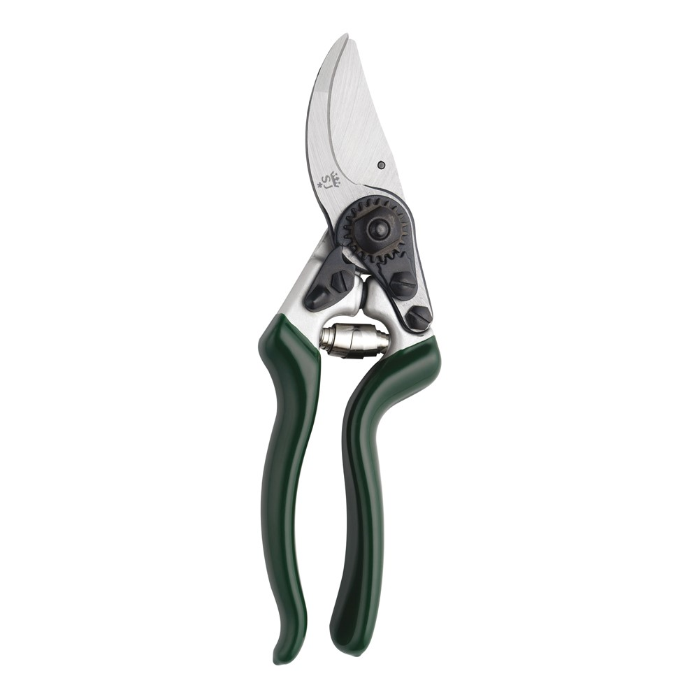 Heavy duty bypass secateurs, H21.5 x W6cm, Green/Silver-1