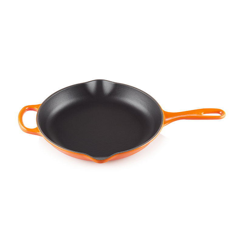 Signature Cast Iron Frying pan with metal handle, 26cm, Volcanic-2