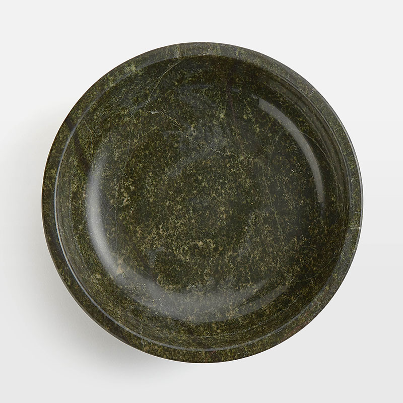 Mowbray Marble Serving Bowl, D25cm, Green-1