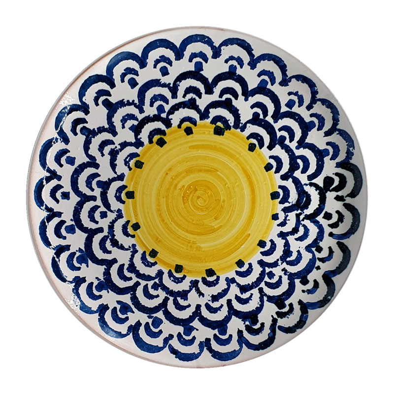 Sicily Plate, D28cm, Blue-0