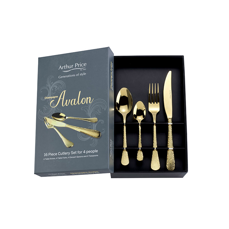 Avalon 16 Piece Cutlery Set, Champagne-0