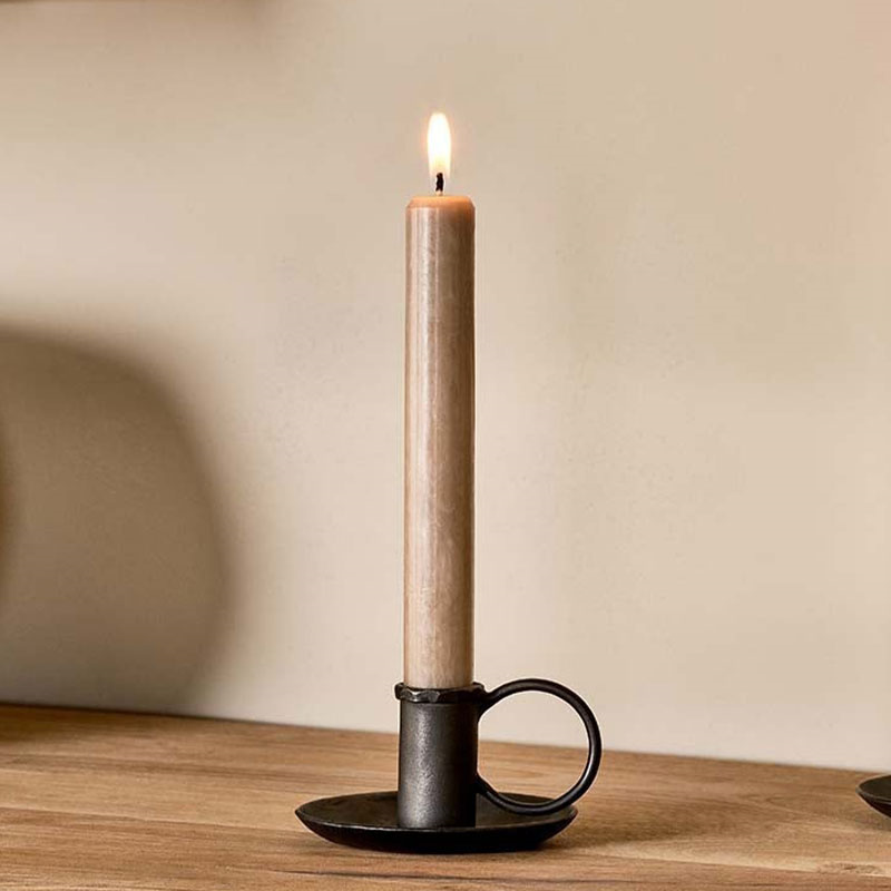 Amri Candlestick, H5.5cm, Antique Black-0