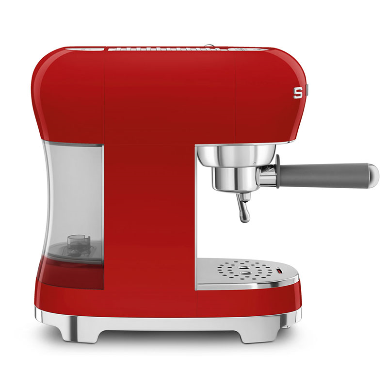 50's Style Espresso Coffee Machine, Red-5