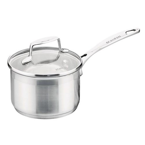 Impact Saucepan with glass lid, 16cm, stainless steel-0