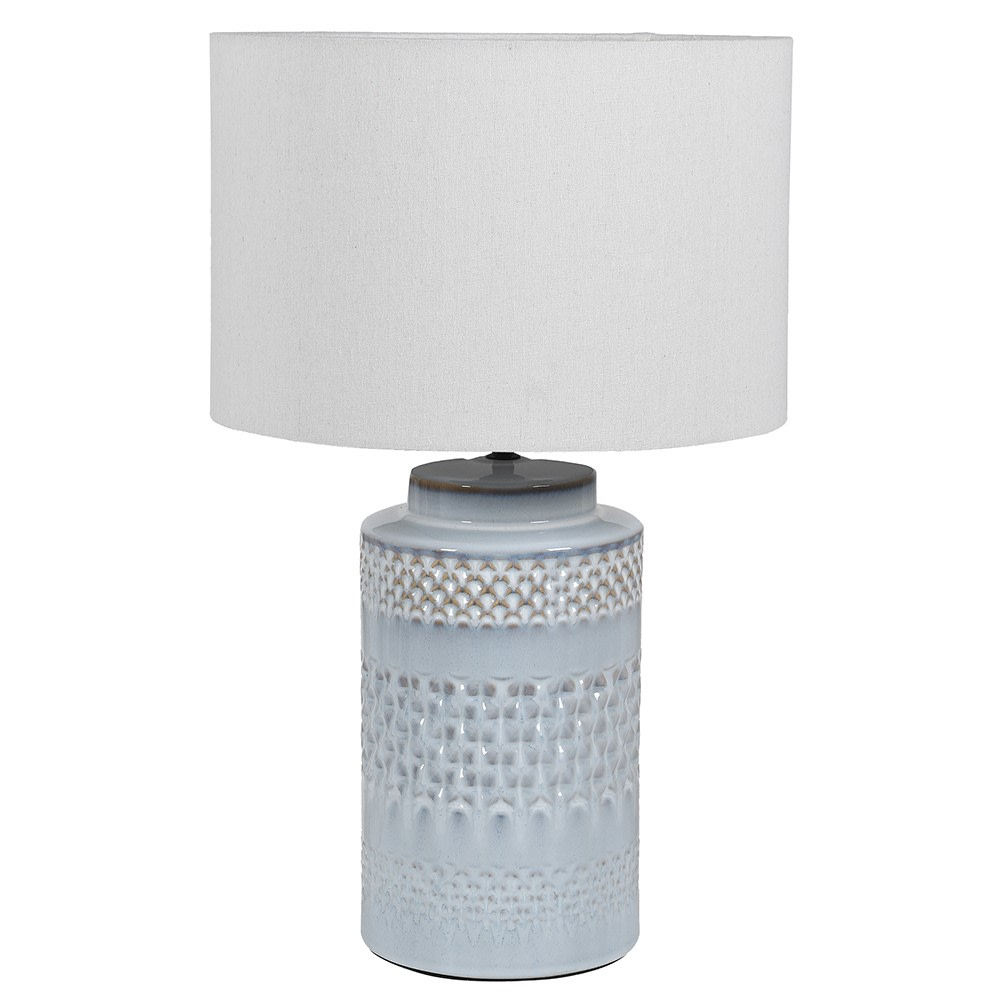 Ceramic Table Lamp, H60cm, Blue-0