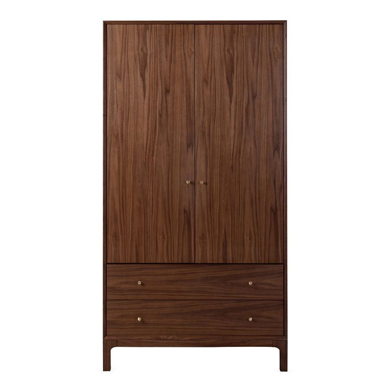 Artie Two Door Wardrobe, H190 x !100cm, Walnut-0