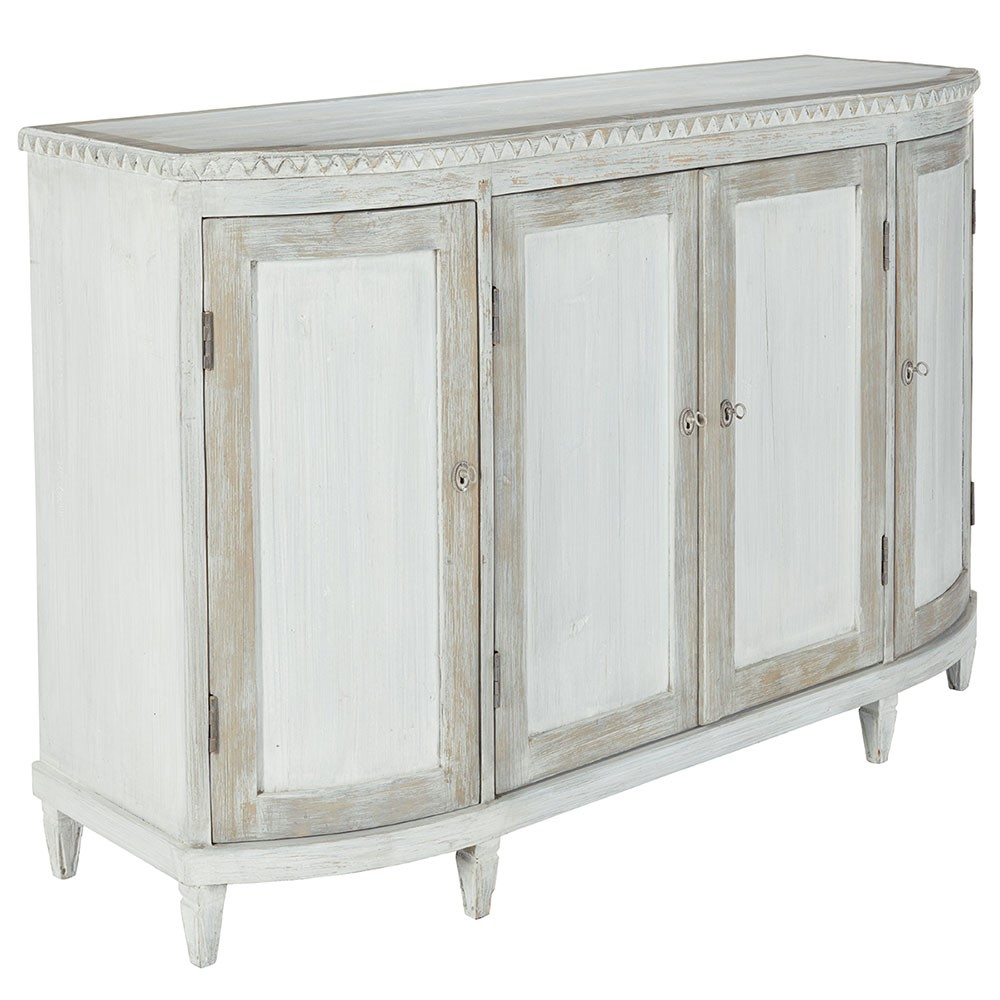 Franconi Sideboard, W135 x D46 x H91cm, Grey-0