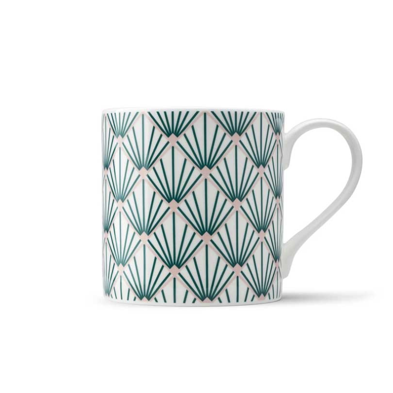 Zighy Mug, 385ml, Teal & Blush Pink-0