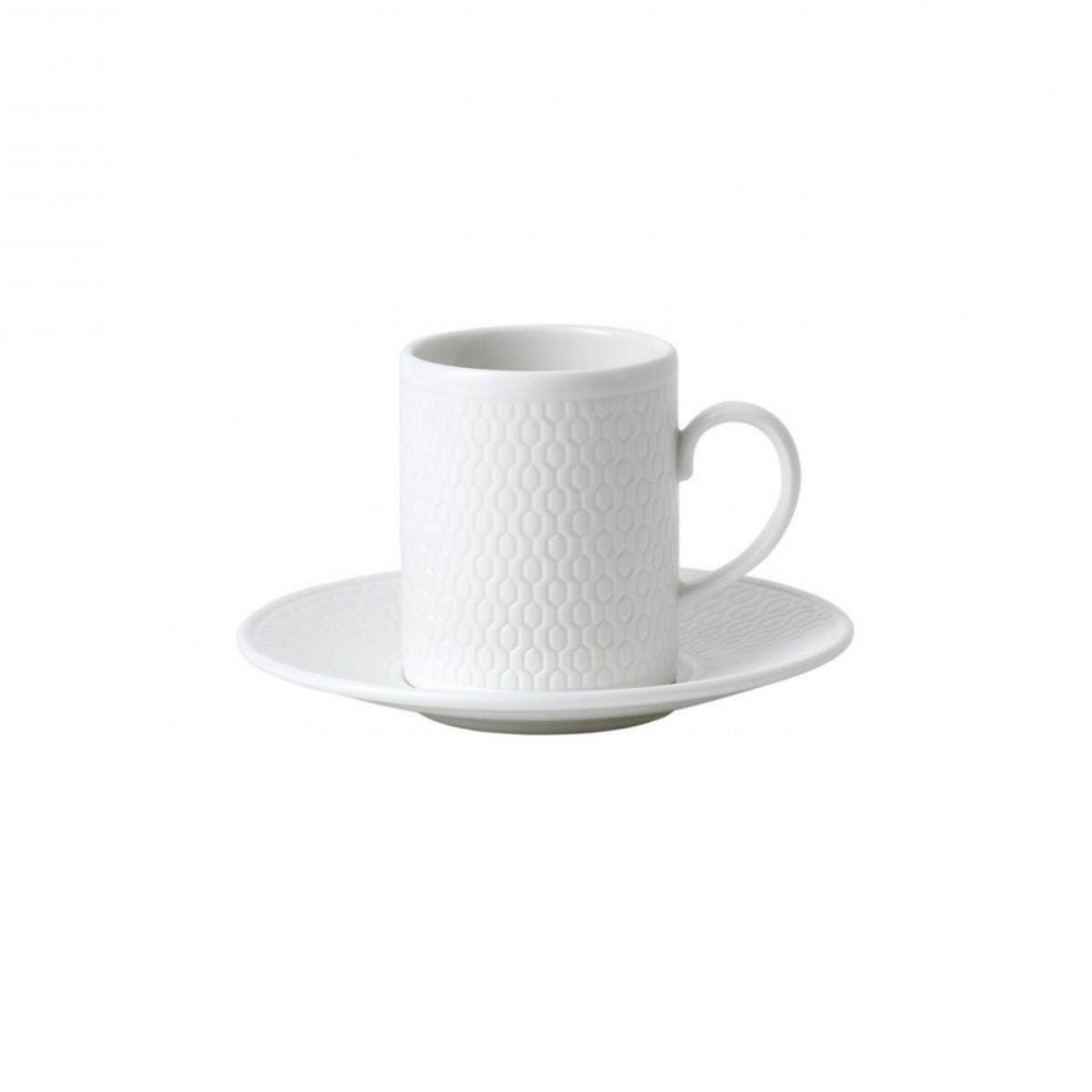 Gio Espresso cup and saucer, 7cl, White Bone China-0