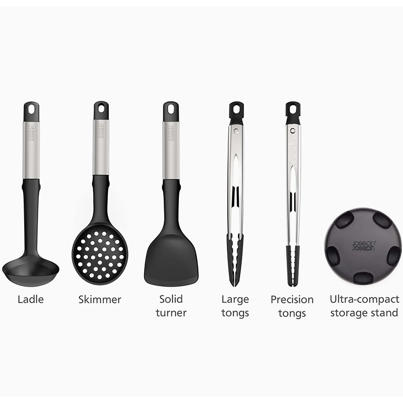 Elevate Fusion 5 Piece Silicone Set, Stainless Steel-6