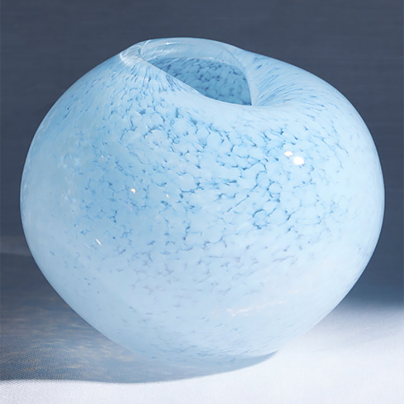 Large Dewdrop Vase, D26cm, Ice Blue-0