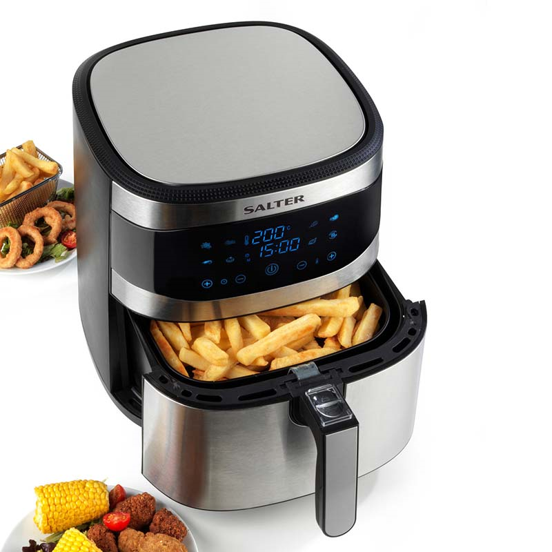 XXL Hot Air Fryer, 8L, Black-4