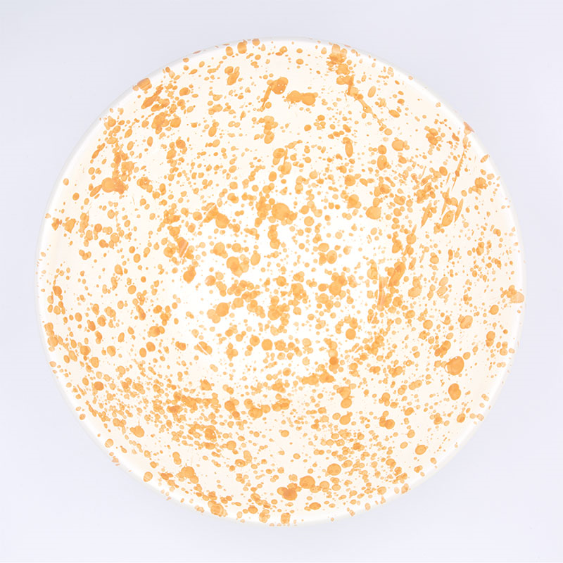 Splatter Salad Bowl, D24cm, Burnt Orange-2