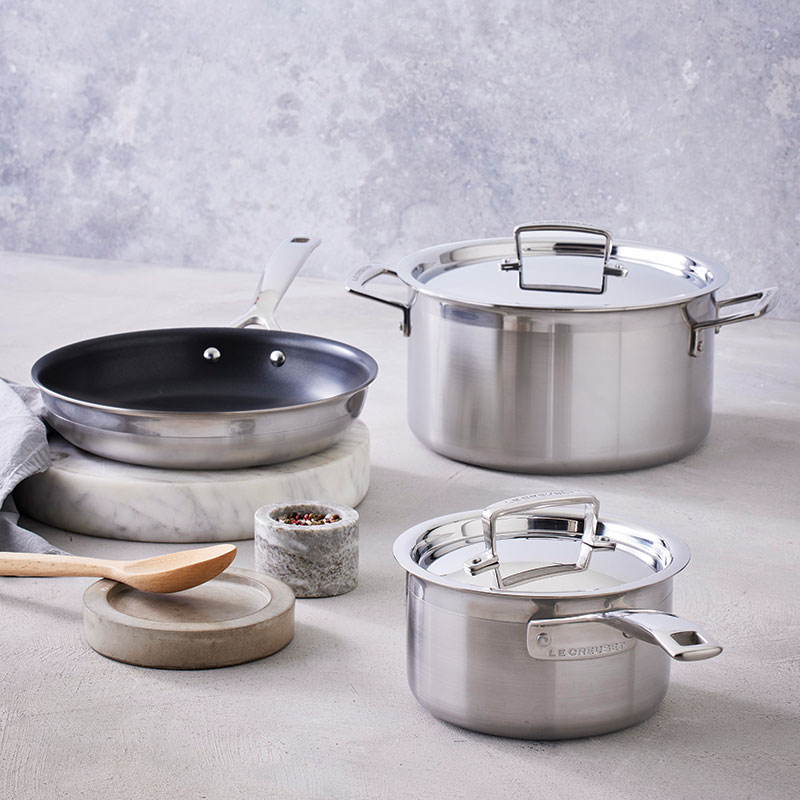 Classic 3-ply Deep Casserole, 24cm, Stainless Steel-5