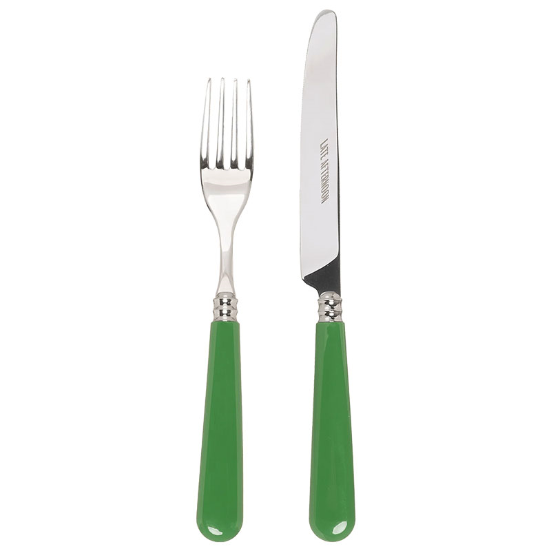 Knife and Fork Set, Green-1