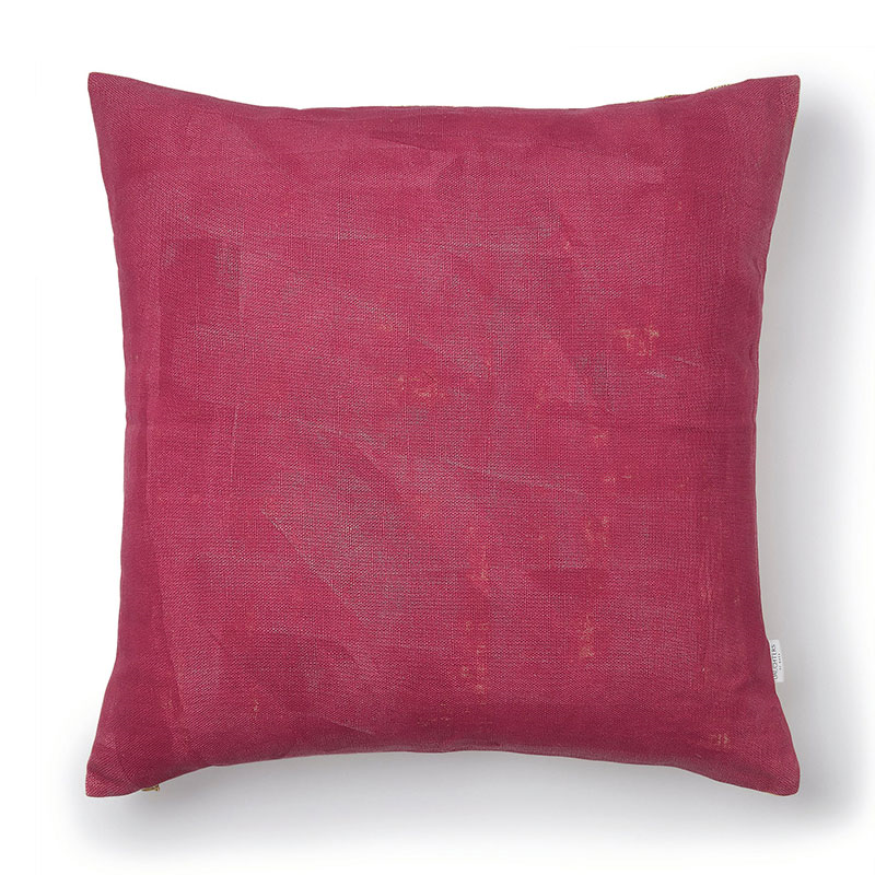 Eshana Linen Cushion, 50cm x 50cm, Red-2