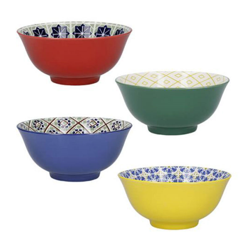 World of Flavours Set of 4 Bowls, D15.5cm, Multi-2