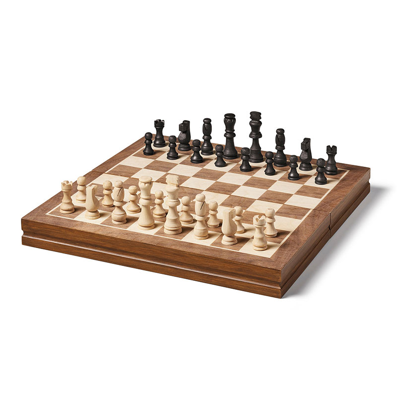 Foldable Chess Set, L39 x W39cm, Pine Wood-0