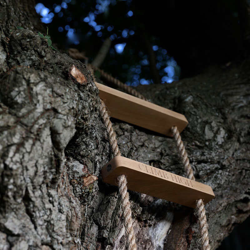 Personalised Rope Ladder, Oak-2