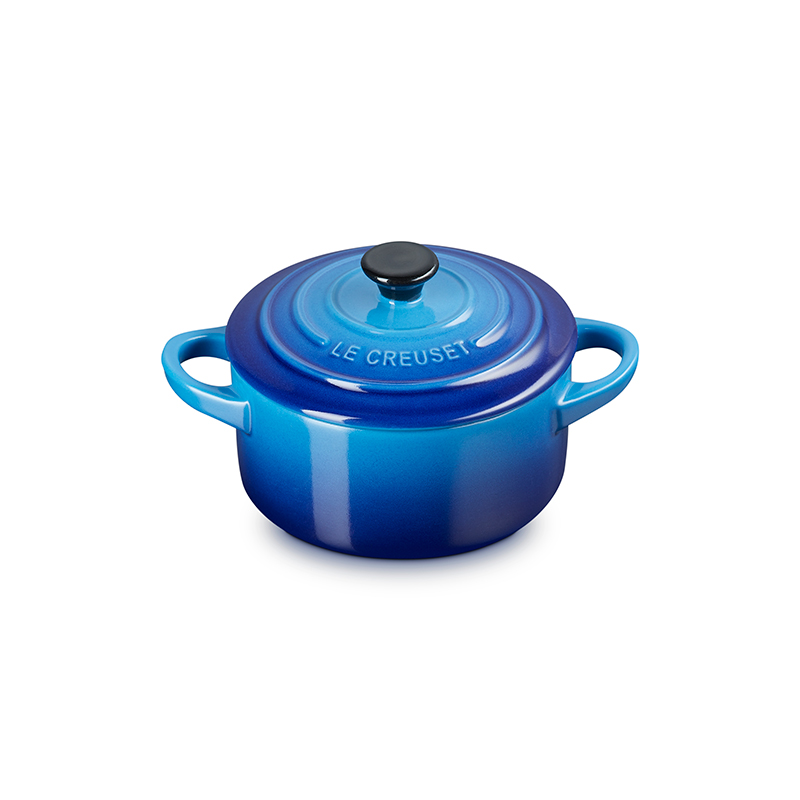 Stoneware Petite Round Casserole, 10cm, Azure-0