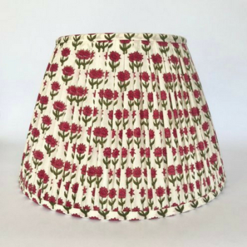 Lampshade, Empire, Palash Pink Flowers, 16"-0