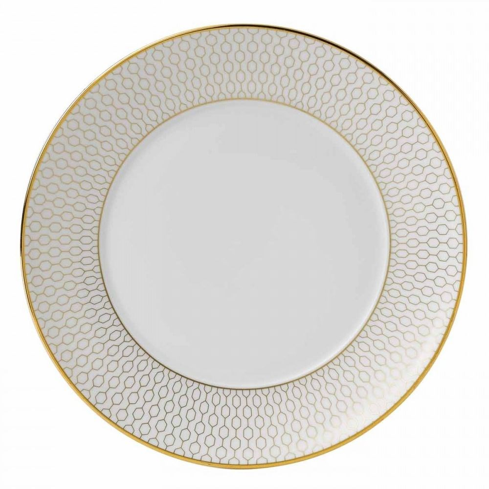 Gio Gold Side Plate, D17cm, Gold/White-1