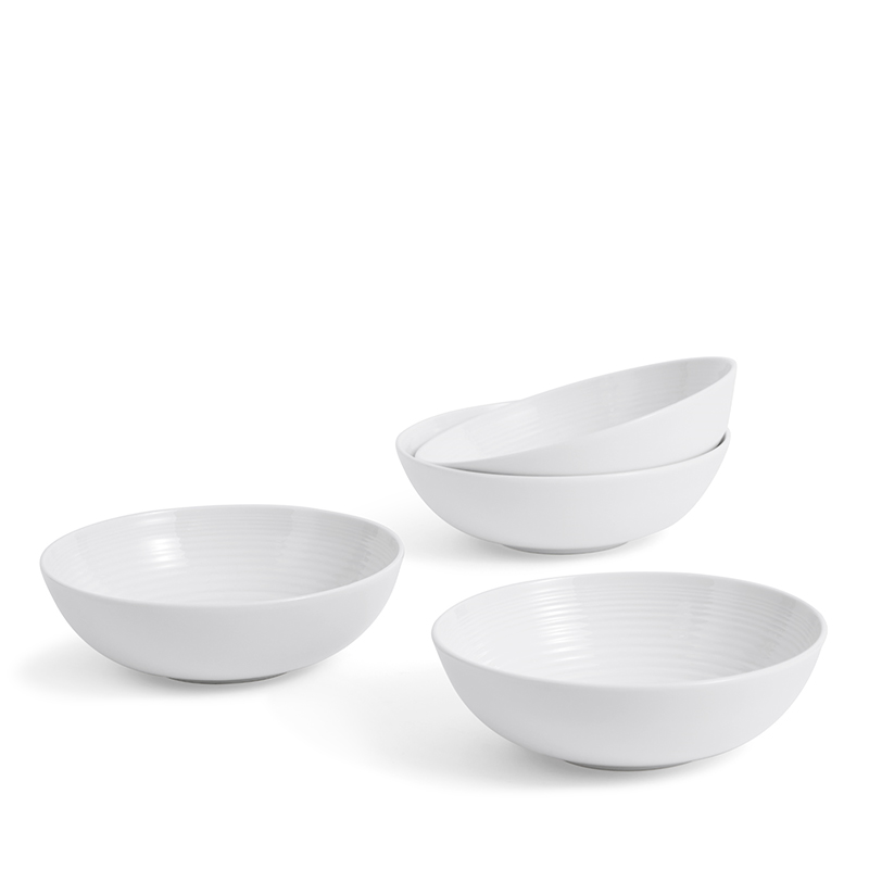 Gordon Ramsay Maze Set of 4 Bowls, D18cm, White-0