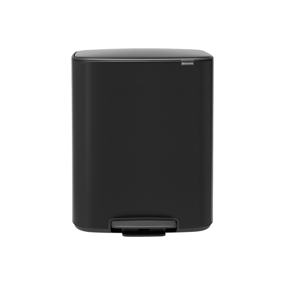 Bo Pedal bin, 2 x 30L, Matt Black-1