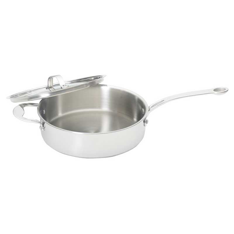 Tri-Ply, 24cm Saute Pan, Stainless Steel-1