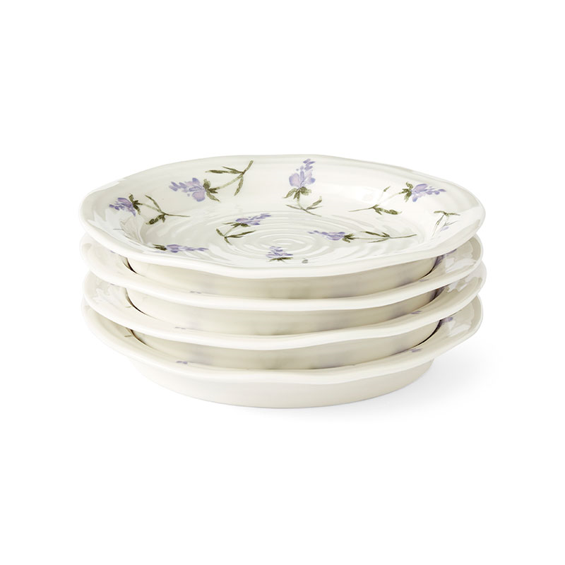 Lavendula Set of 4 Plates, D15cm, Multi-0