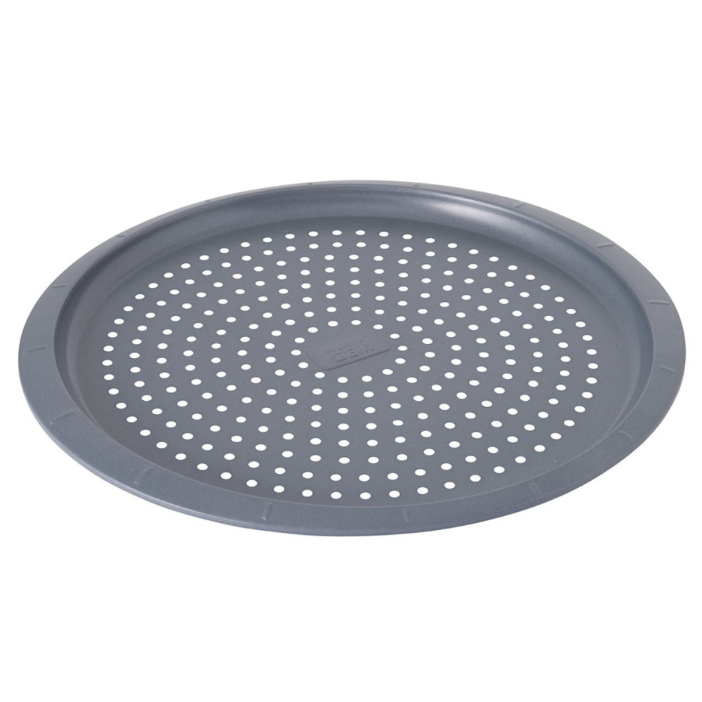 Gem, Perforated Pizza Pan, Grey-1