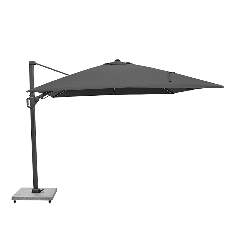 Glow Challenger T2 Sqaure Parasol, 3m, Anthracite-1