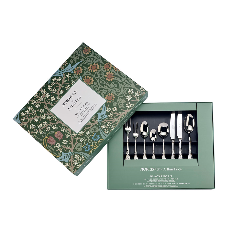 Morris & Co 44 Piece Cutlery Set, Stainless Steel | The Wedding