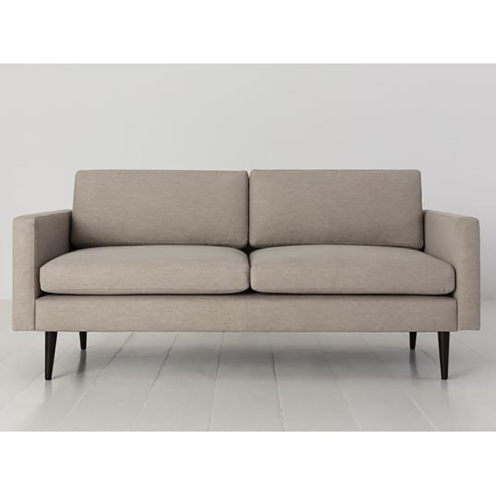 Model 01 2 Seater Linen Sofa, Pumice-1