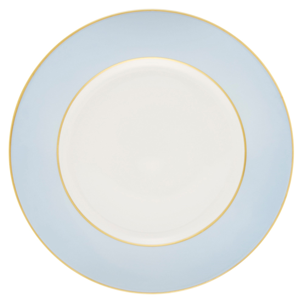 Sous Le Soleil Dinner Plate, D27.5cm, Matt Gold Classic Ice Blue-0