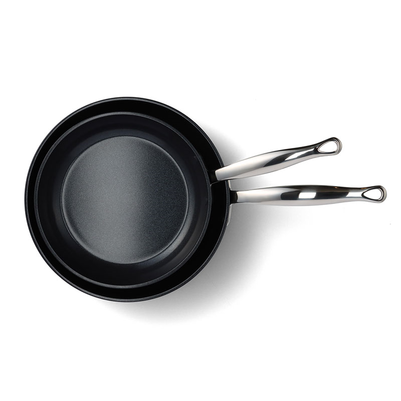 Barcelona Pro Non-Stick  Frying Pan Set with Pan Protector Sheet, 24, Black-4