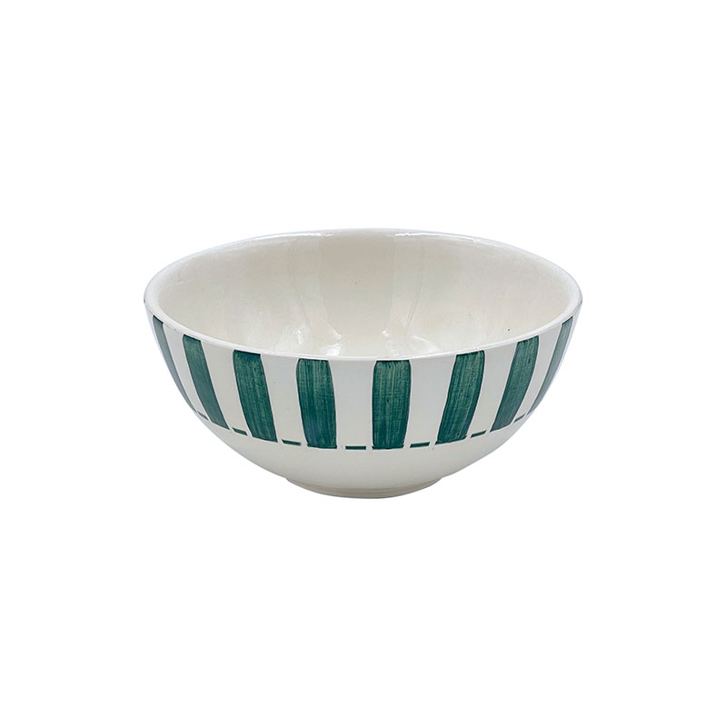 Stripes Bowl, D14cm, Green-0